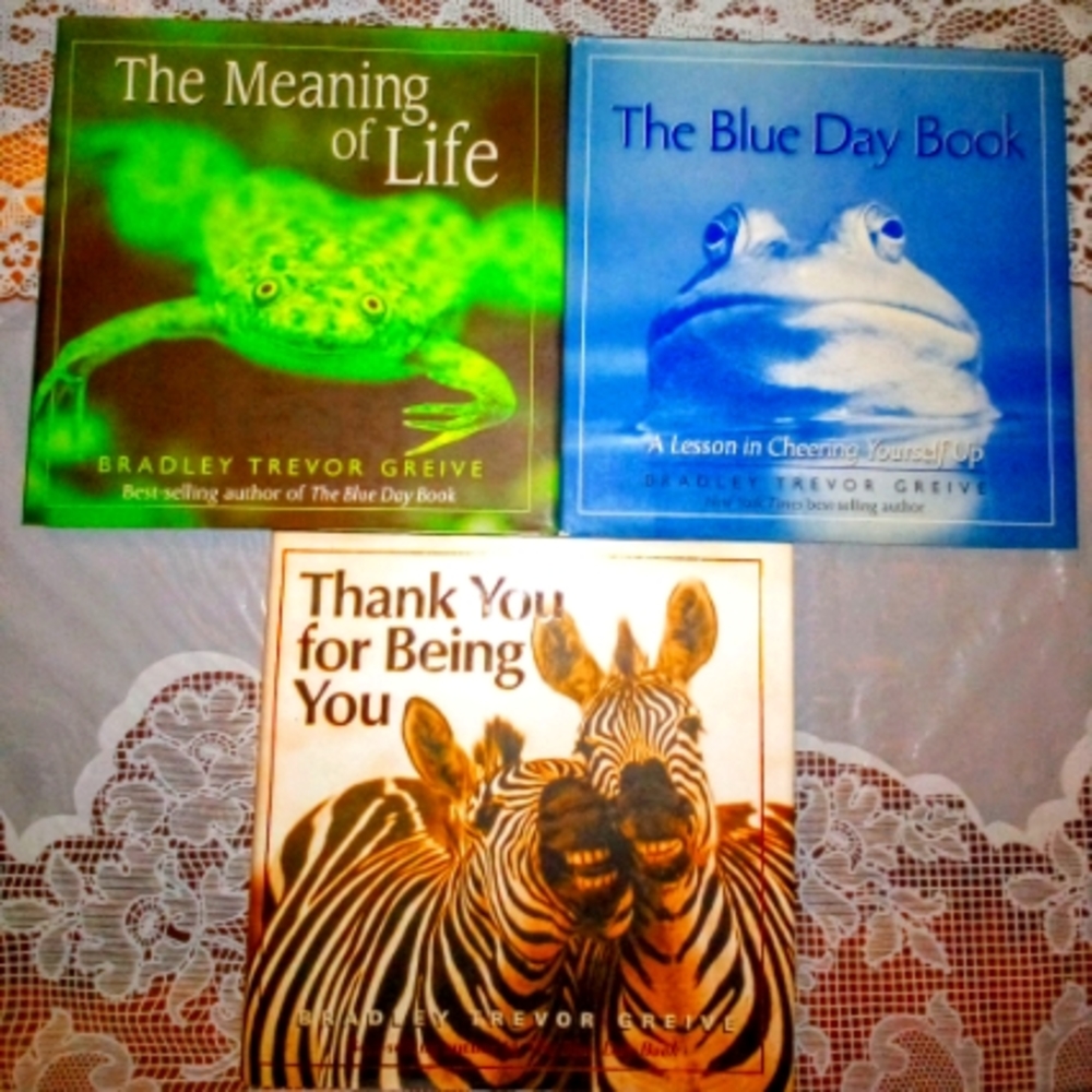 3 Pack Book Set: The Blue Day Book, The Meaning of Life, Thank You For Being You